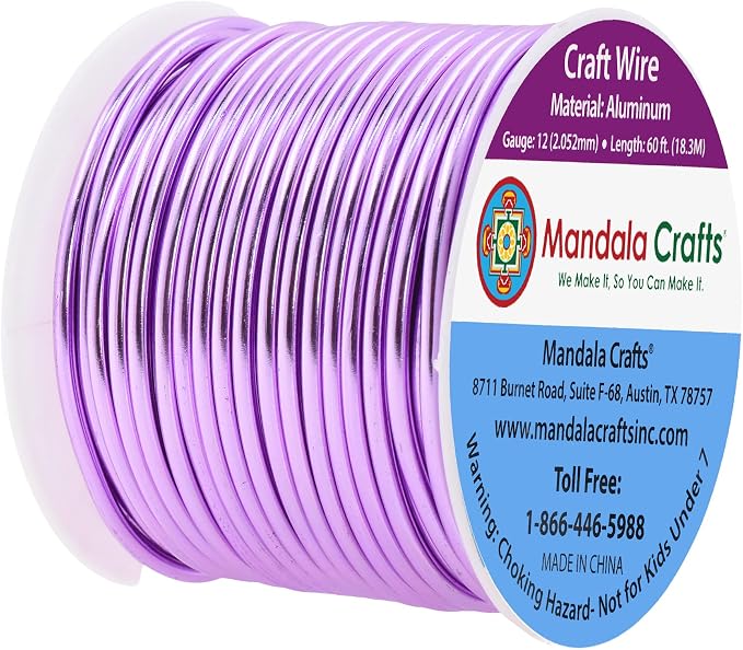 Mandala Crafts 12 Gauge Anodized Aluminum Craft Wire - Image 2