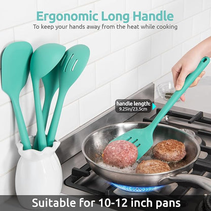 600ºF Heat Resistant Kitchen Utensil: U-Taste 13.6" Extra Long Silicone Cooking - Image 7