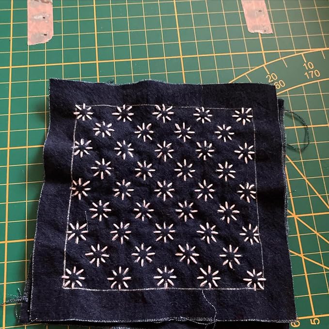 Sashiko Stencil Geometric Sashiko Pattern Template 4.7inch Drawing Line - Image 8