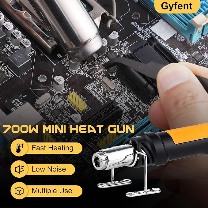 Heat Gun, 700W 212°F~932℉ Mini Soldering Heat Gun Hot Air Rework Station - Image 6