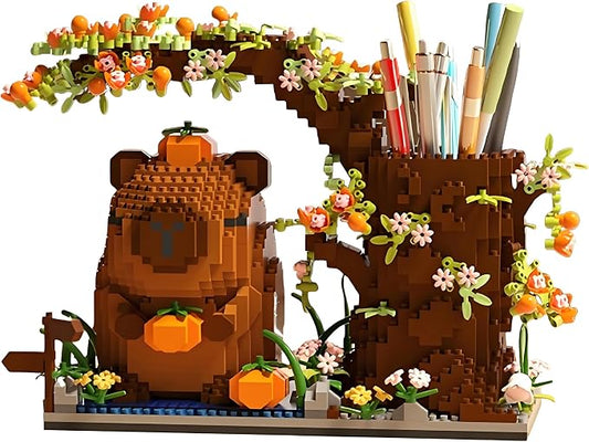 Capybara Building Blocks Set -1880PCS Cute Animals & Flowers Building Bricks by Unknown