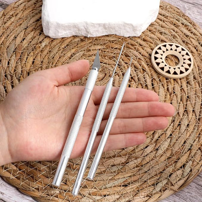 3 in 1 Clay Needle Tools Sculpting Ceramics, Wire Texture Pottery Clay Tool Kit - Image 4