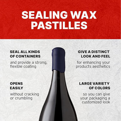 Blended Waxes, Inc. Bottle Sealing Wax, Pastille Wax Seal Beads - Image 3