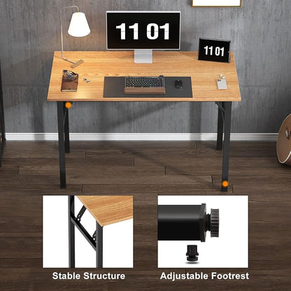 Need Home Office Desk 47 inches Folding Computer Table Workstation No Install - Image 8