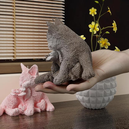 Rose Cat Candle Animal Resin Casting Soap Making Molds Silicone - Image 5