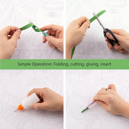 Uniquilling Christmas Quilling Kits, Paper Quilling Kit - Image 4