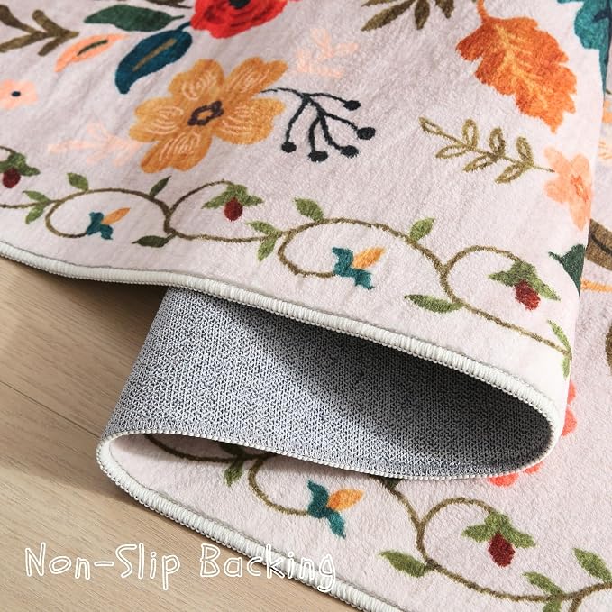 Rugcomf Runners for Hallways Kitchen Runner Rug Non Slip 2'x 10' Long Washable - Image 3