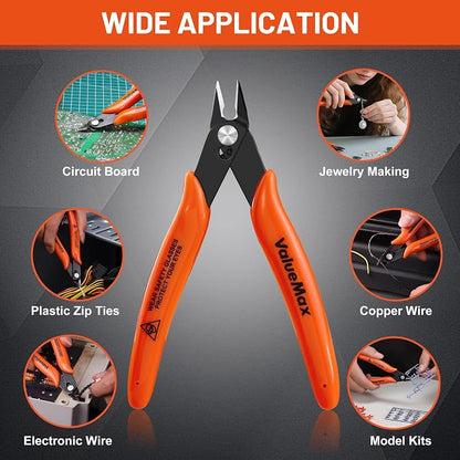 ValueMax Flush Cutters 12 Pack, Small Diagonal Cutters - Image 3