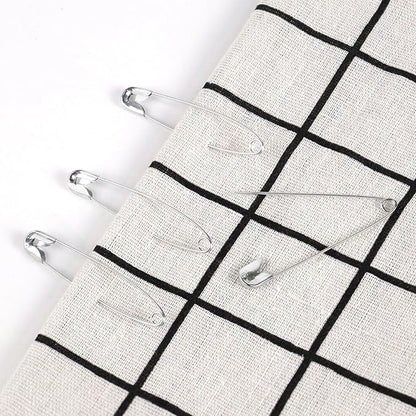 100 Pack Silver Safety Pins Assorted, Galvanized Steel Bulk Safety Pins - Image 2