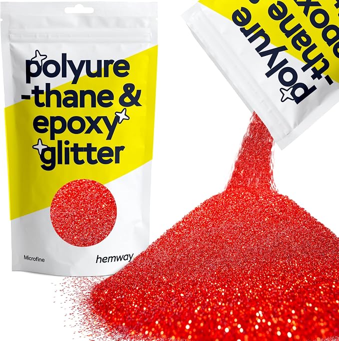 Hemway Polyurethane & Epoxy Resin Glitter 100g / 3.5oz Metallic Crystal Flake by Hemway