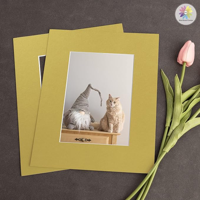 Mat Board Center, 8x10 for 5x7 Old Gold Color Mats - Image 7