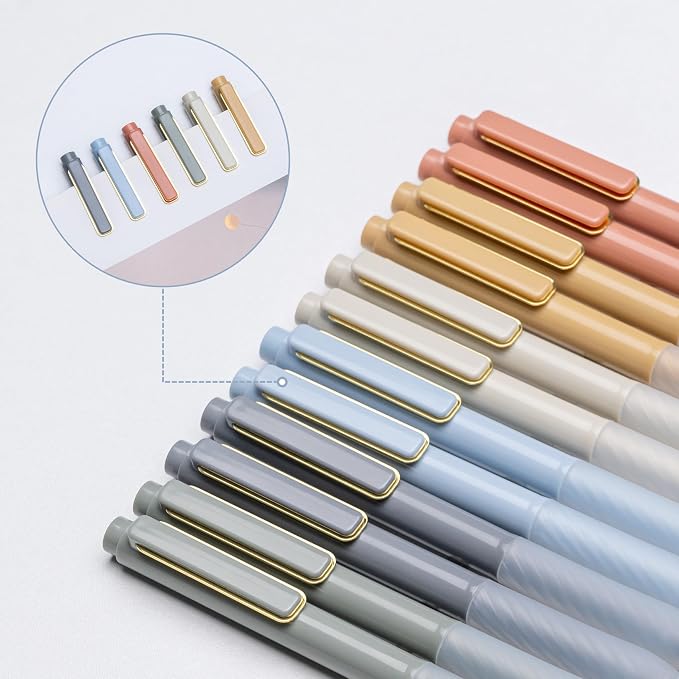 Gel Pens 0.5mm Point Pen Black Ink Smooth Writing Retractable Pen - Image 7