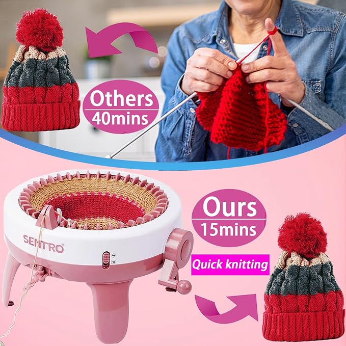 Sentro Knitting Machine, 48 Needles Smart Knitting Crochet Machine - Image 3