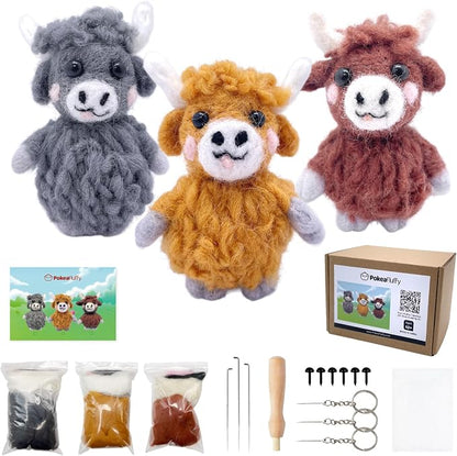 Needle Felting Kit, Animal Doll Making Set - Image 5