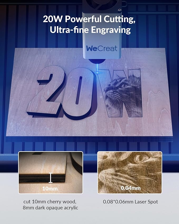 WECREAT Vision 20W Laser Engraver, - Image 2