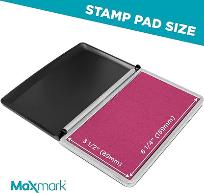 MaxMark Large Premium Pink Ink Stamp Pad - Image 3