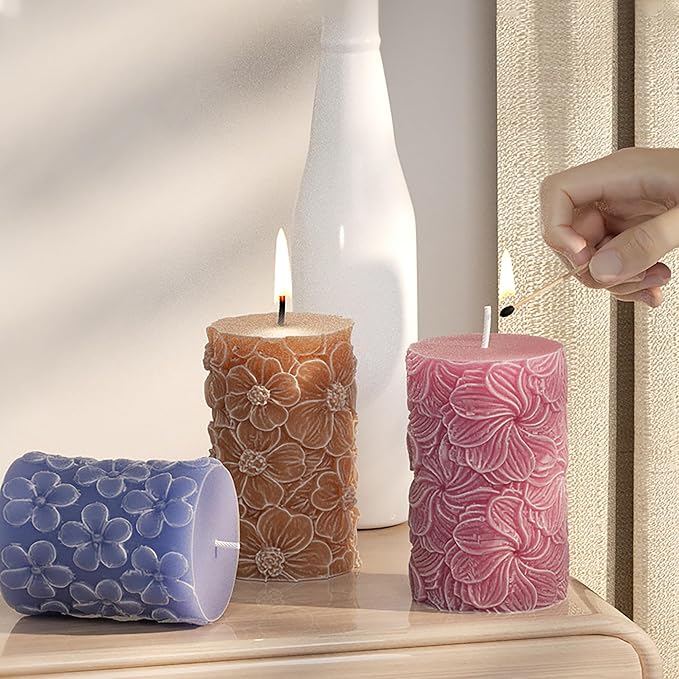 Cylinder Molds Silicone Wave Spiral Candle Mold - Image 2
