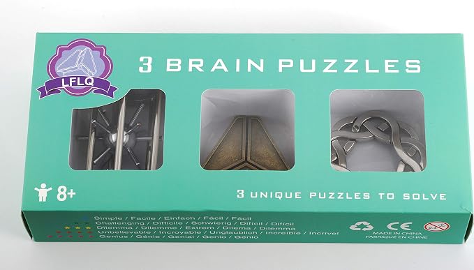 Brain Teaser Puzzle for Adults Puzzles Metal Hole Lock Adult Educational Toy - Image 7