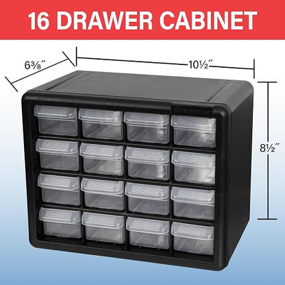 Akro-Mils 16-Drawer Plastic Drawer Storage Cabinet - Image 3