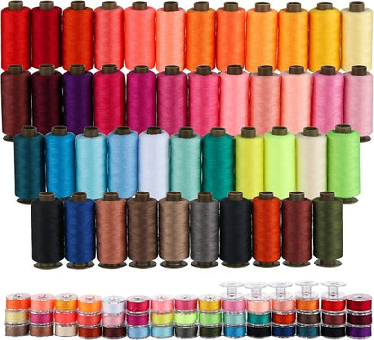 ilauke 95pcs Bobbins Sewing Thread Kit, 400 Yards Polyester Thread Assortment by Visittheilauke