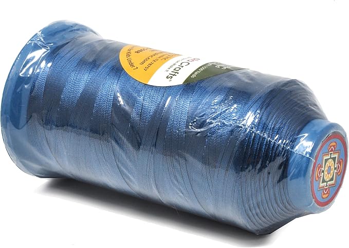 Mandala Crafts Bonded Nylon Thread Airforce Blue Heavy Duty Sewing Threads - Image 3