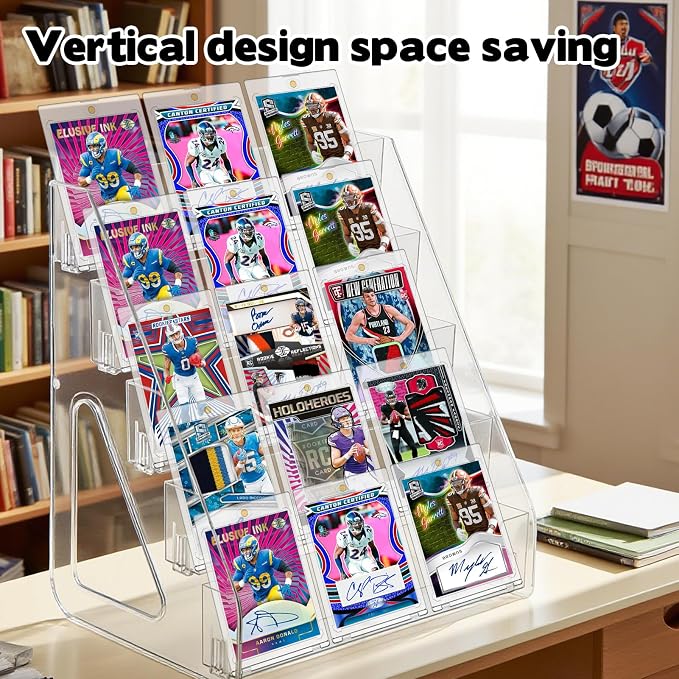 5 Tier Acrylic Card Display Stand, Sports Cards, Greeting Card, Stickers & - Image 6