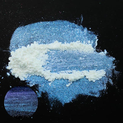 Matio Chameleon Mica Powder, 1.06oz/ 30g Midnight Dream White Chrome Powder - Image 2