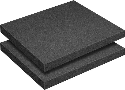 2 Pcs Polyurethane Foam Sheet- 16 x 12 x 1.5 Inch Cuttable Foam Inserts by DECOHS