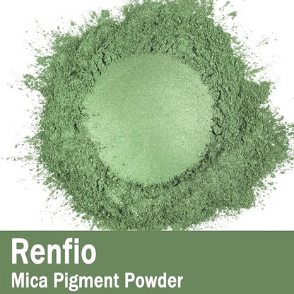 Renfio 100g Mica Powder Pigment, Metallic Natural Dye Mineral Pearl Shimmer - Image 2