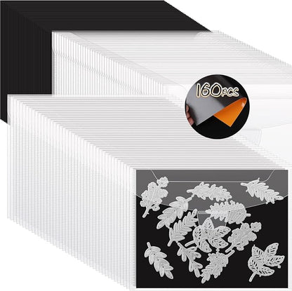 160 PCS Stamp and Die Storage Bag and Rubber Magnetic Sheets, Die Storage Set by YixangDD
