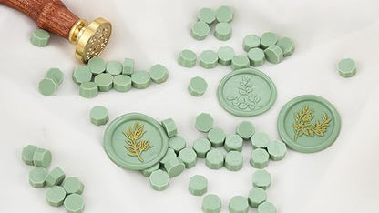 Yoption 360Pcs Sage Green Sealing Wax Beads, Sealing Wax Kit - Image 4