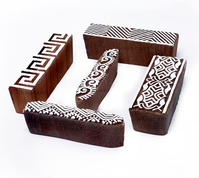 Wooden Block Stamp for Block Printing Stamp by Hashcart