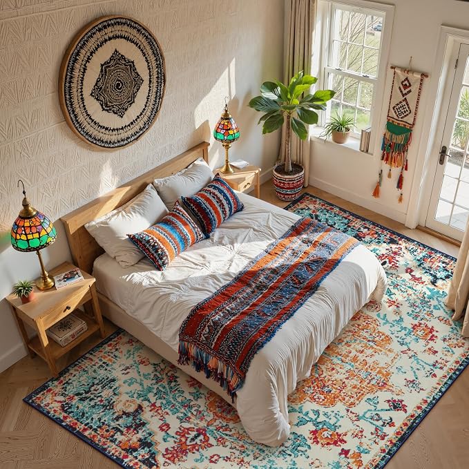 Lahome Area Rugs 9x12 Living Room Rug, Large Boho 9 x 12 Area Rugs - Image 3