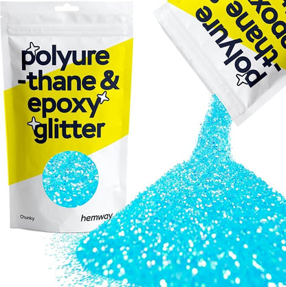 Hemway Polyurethane & Epoxy Resin Glitter 100g / 3.5oz Metallic Crystal Flake by Hemway
