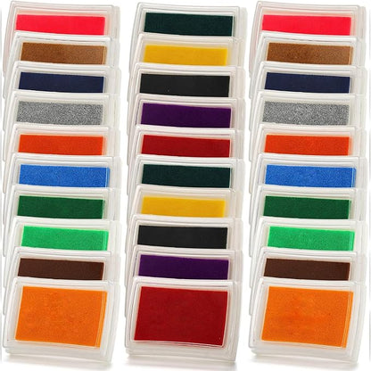 DEAYOU 30 Pack Craft Ink Pads, Washable Finger Stamp Pad - Image 4