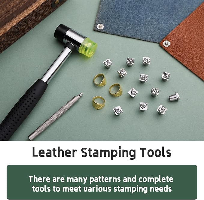 Leather Craft Stamping Tools, Leather Stamping Kit - Image 5