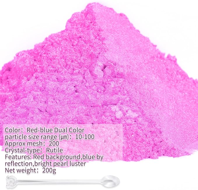 Mica Powder, 7.05OZ（200g）, Epoxy Resin, Candle Making, Bath Bombs - Image 2