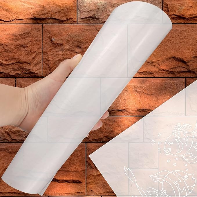 FSWCCK 25 Pcs 10mil 12 x 12 Inch Milky Translucent PET Blank Stencil Sheets - Image 4