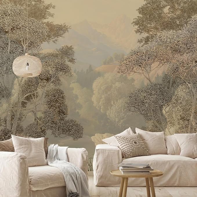 AFZEVEB-Tropical Jungle Wallpaper Landscape Tree Wall murals by all