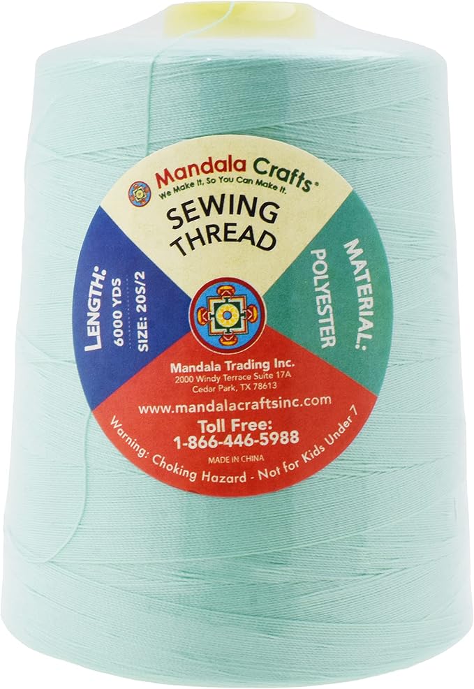 Mandala Crafts 4 Pack of Serger Threads Cones Spools - Image 3