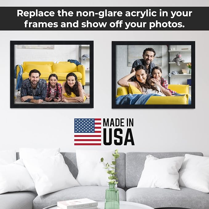 Non-Glare Acrylic Replacement for 5x12 Picture Frame, Replacement Plexiglass - Image 6