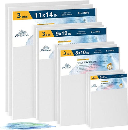 PHOENIX Watercolor Canvas Boards by PHOENIX