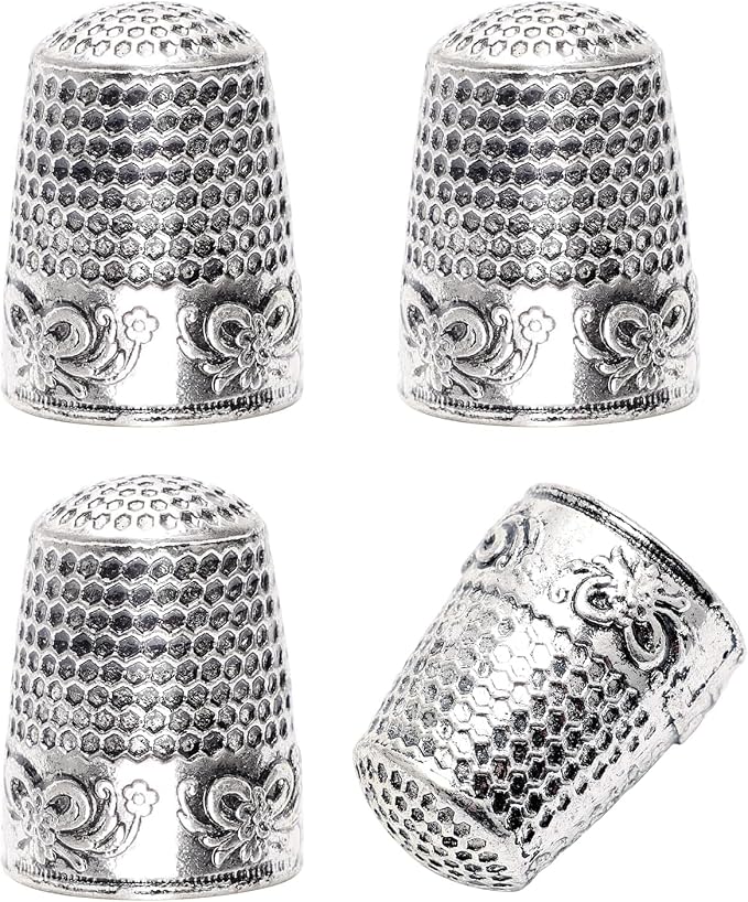 4Pack Thimbles for Hand Sewing, Sewing Thimble Hand-Working Sewing Thimble by Zhaoyao