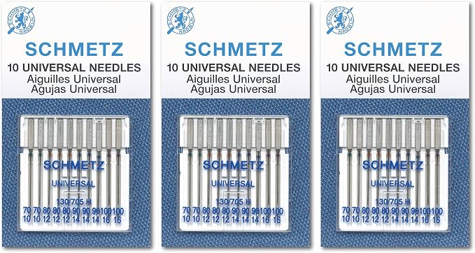 SCHMETZ Universal Sewing Machine Needles, Three 10-Pack Assortment, 30 Needles by SCHMETZNeedles
