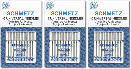 SCHMETZ Universal Sewing Machine Needles, Three 10-Pack Assortment, 30 Needles by SCHMETZNeedles