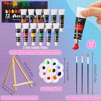 Cholemy 36 Pcs Paint and Sip Kit - Image 4