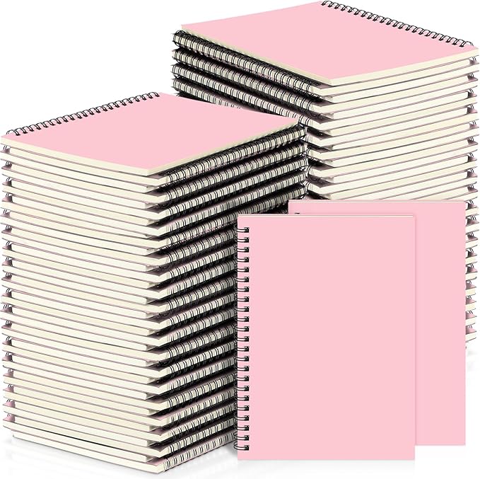 Yahenda 18 Pcs Spiral Notebook Bulk A5 Journal Lined 8.3'' x 5.5'' Writing by Yahenda