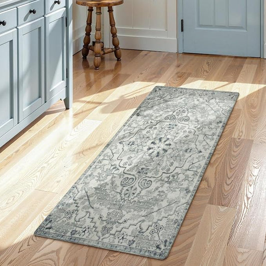 Lahome Bohemian Floral Medallion Runner Rug by Lahome