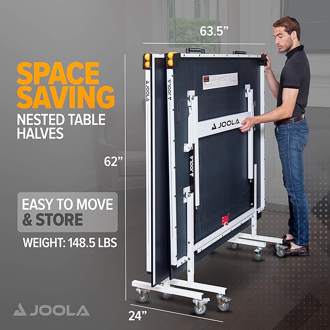 JOOLA Rally TL Professional MDF Indoor Ping Pong Table w/Quick Clamp Table - Image 5