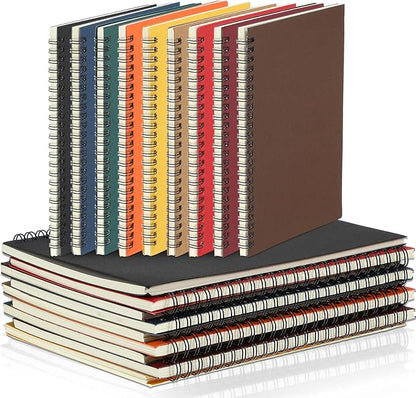 Yahenda 18 Pcs Spiral Notebook Bulk A5 Journal Lined 8.3'' x 5.5'' Writing by Yahenda